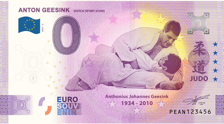 0 Euro biljet Nederland 2021 - Anton Geesink LIMITED EDITION FIP#45