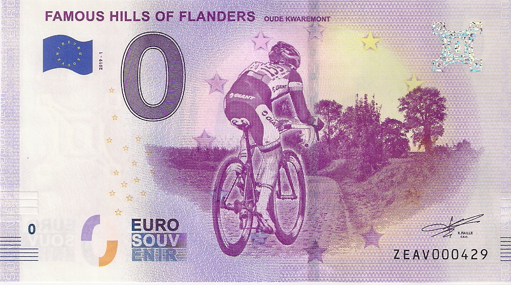 0 Euro biljet België 2019 - Famous hills of Flanders