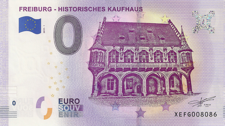 0 Euro biljet Duitsland 2019 - Freiburg Historisches Kaufhaus