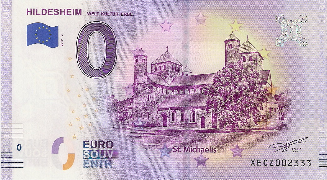 0 Euro biljet Duitsland 2019 - Hildesheim