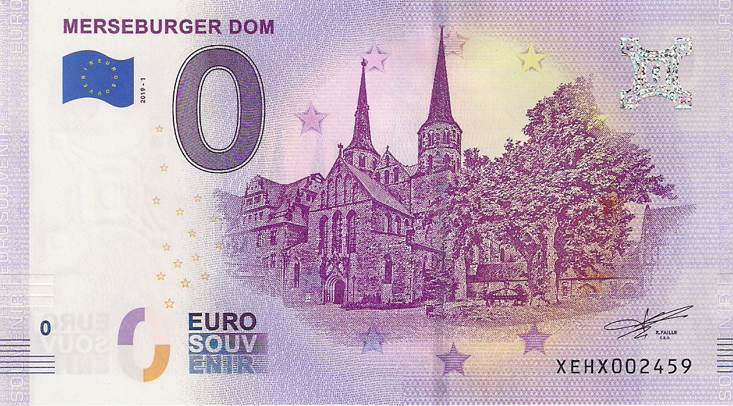 0 Euro biljet Duitsland 2019 - Merseburger Dom