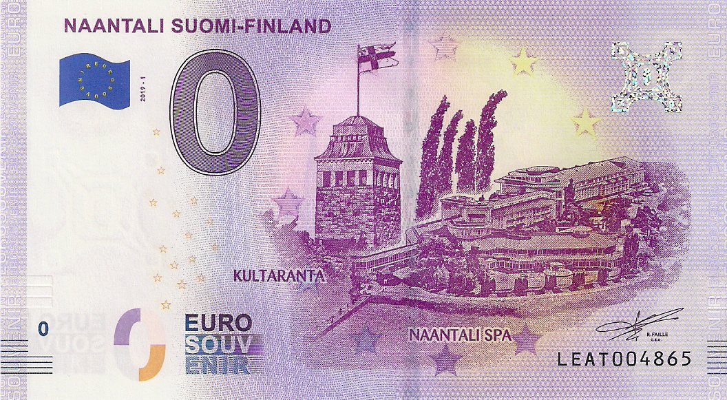0 Euro biljet Finland 2019 - Naantali