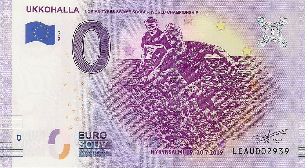 0 Euro biljet Finland 2019 - Ukkohalla