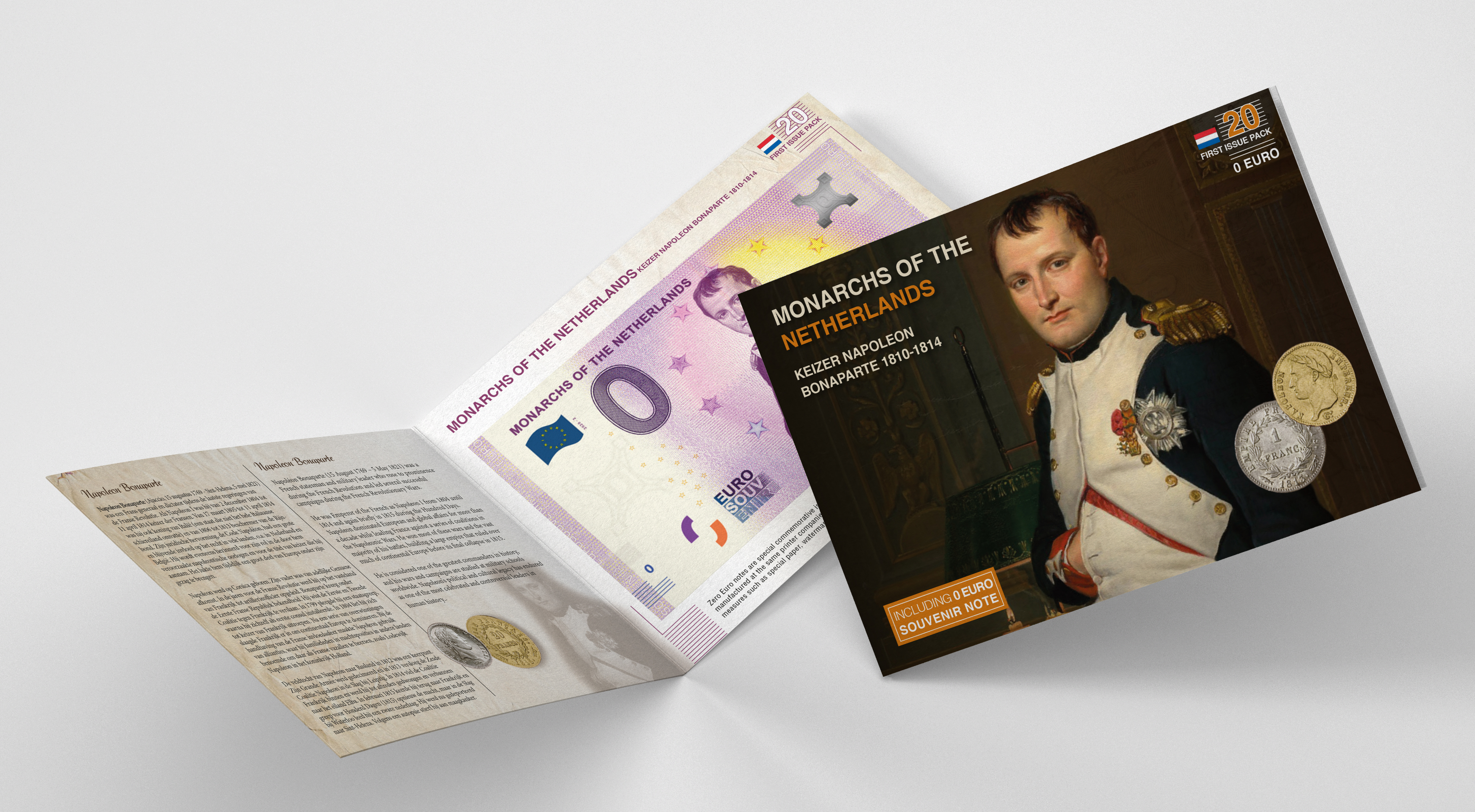 0 Euro biljet Nederland 2020 - Keizer Napoleon Bonaparte LIMITED EDITION FIP#20