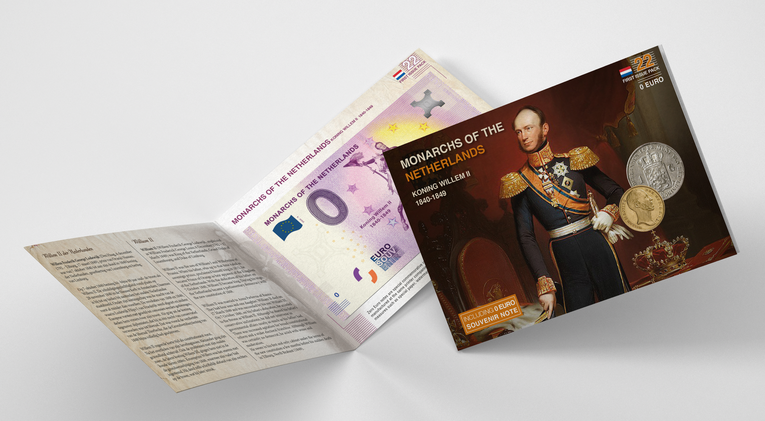 0 Euro biljet Nederland 2020 - Koning Willem II LIMITED EDITION FIP#22
