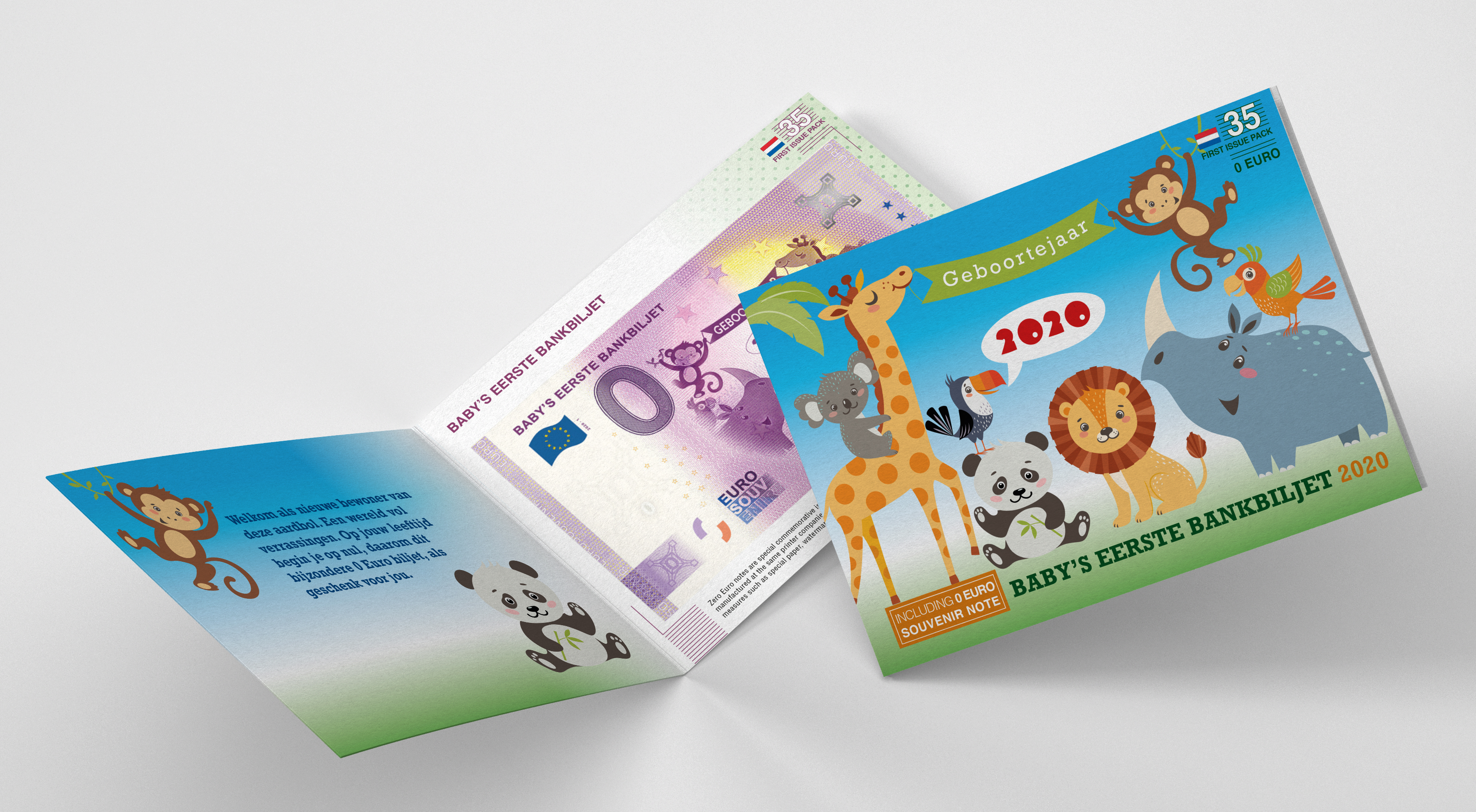 0 Euro biljet Nederland 2020 - Baby's eerste bankbiljet LIMITED EDITION FIP#35