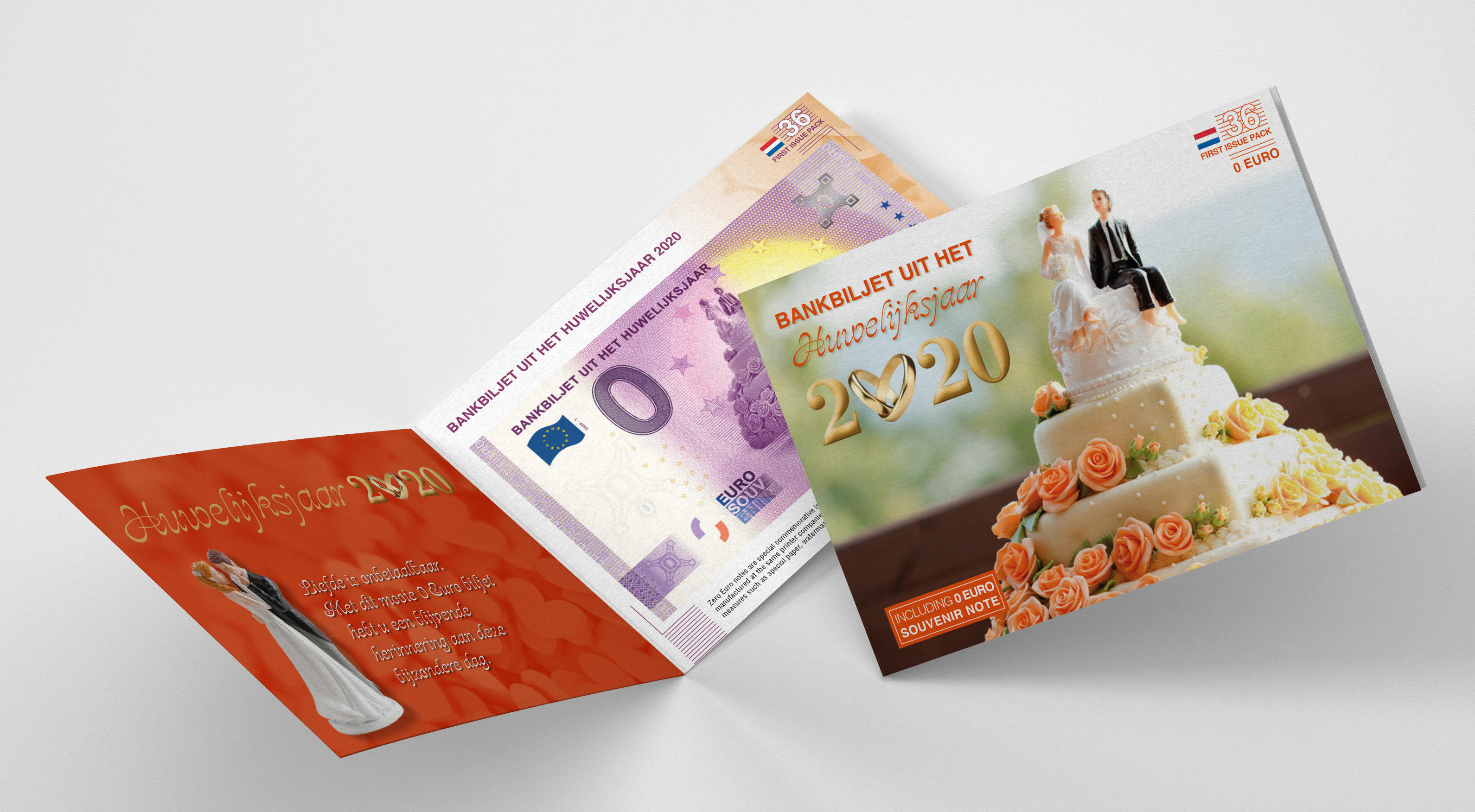 0 Euro biljet Nederland 2020 - Bankbiljet uit het huwelijksjaar LIMITED EDITION FIP#36