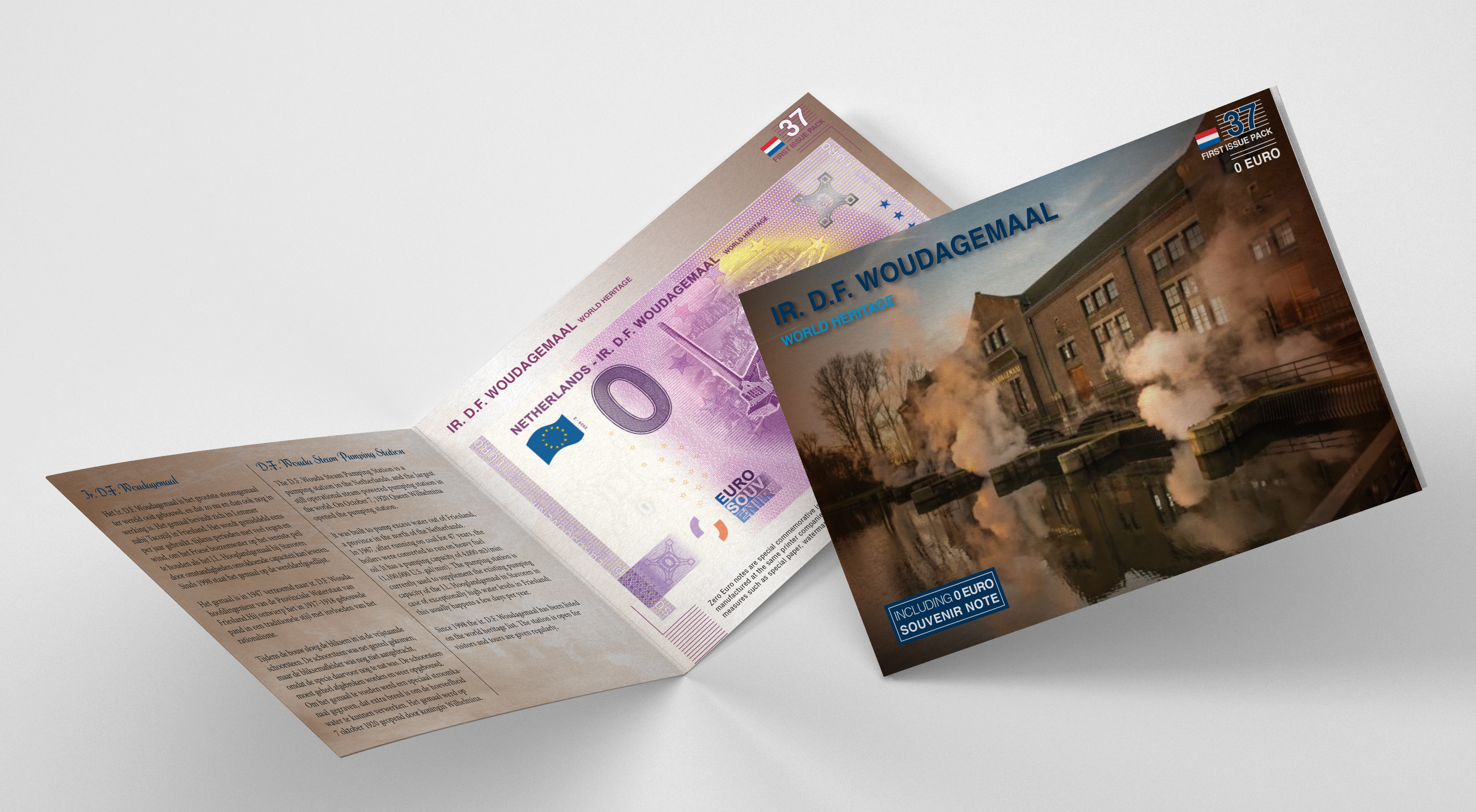 0 Euro biljet Nederland 2020 - Ir. D.F. Woudagemaal LIMITED EDITION FIP#37