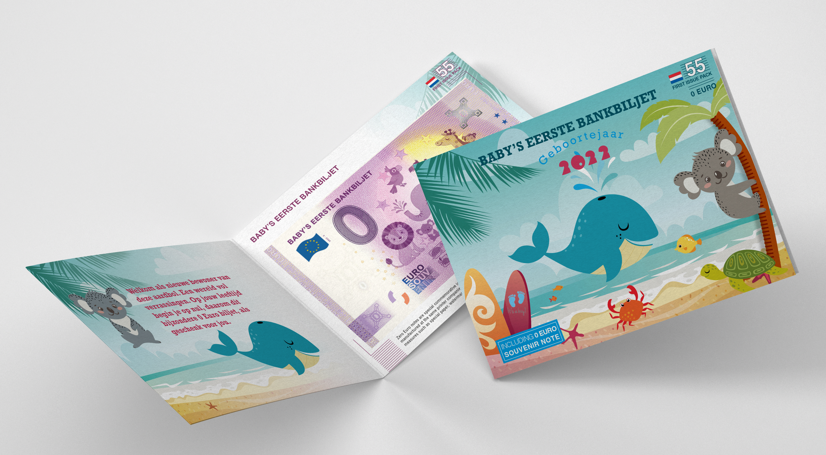 0 Euro biljet Nederland 2022 - Baby's eerste bankbiljet LIMITED EDITION FIP#55