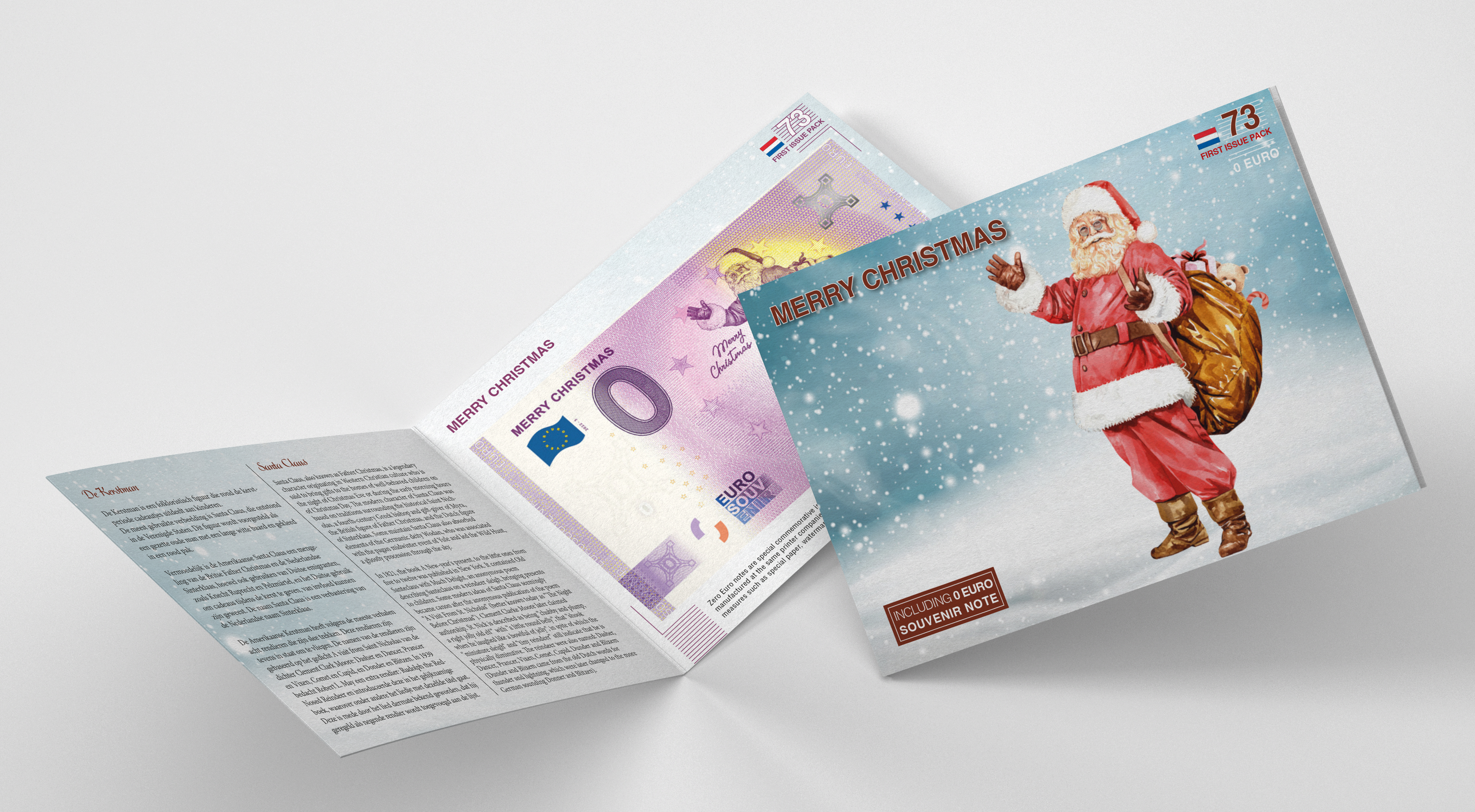 0 Euro biljet Nederland 2022 - Merry Christmas LIMITED EDITION FIP#73