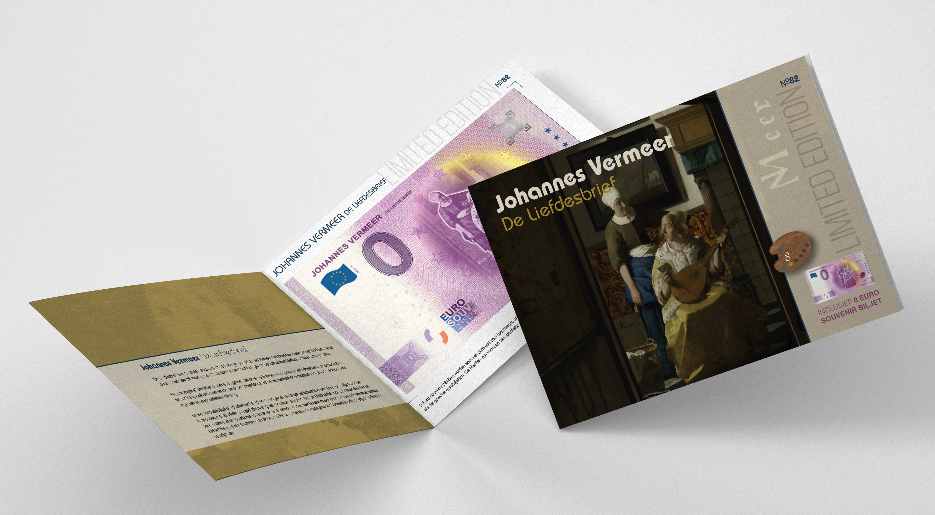 0 Euro biljet Nederland 2023 - Johannes Vermeer VIII De Liefdesbrief LIMITED EDITION