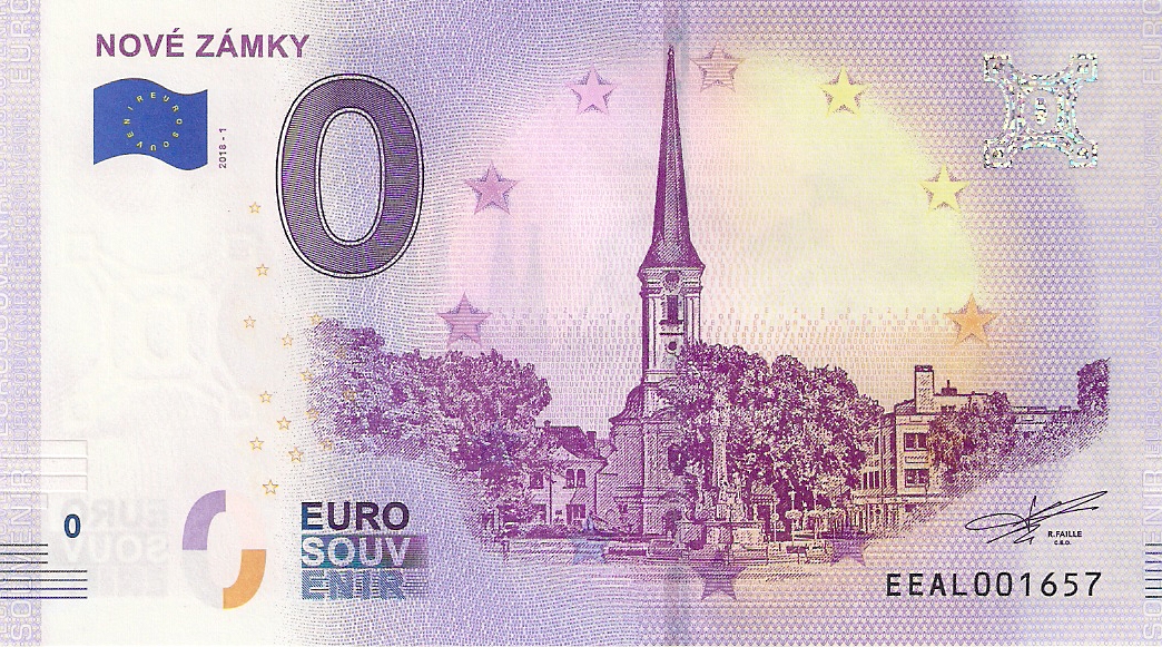 0 Euro biljet Slowakije 2018 - Nové Zámky