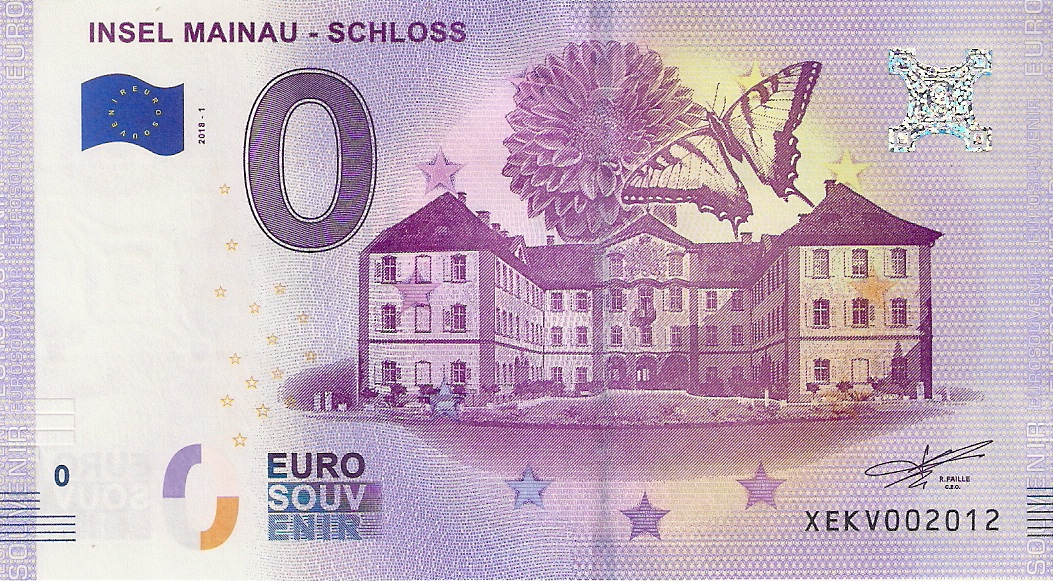 0 Euro biljet Duitsland 2018 - Insel Mainau Schloss