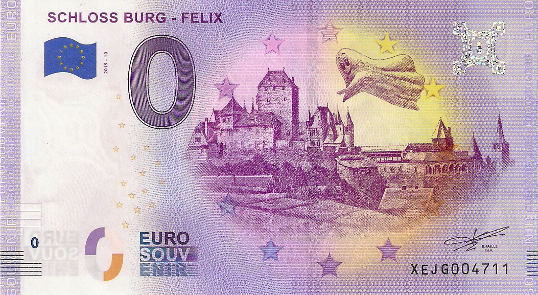 0 Euro biljet Duitsland 2019 - Schloss Burg Felix