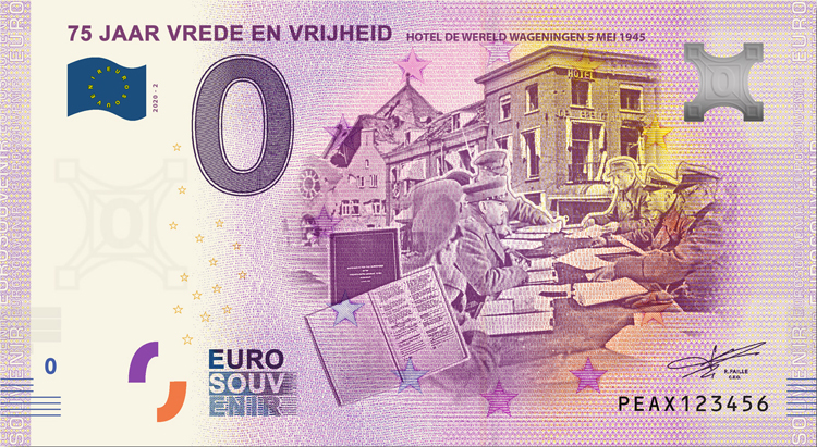 0 Euro biljet Nederland 2020 - Hotel de Wereld LIMITED EDITION FIP#26