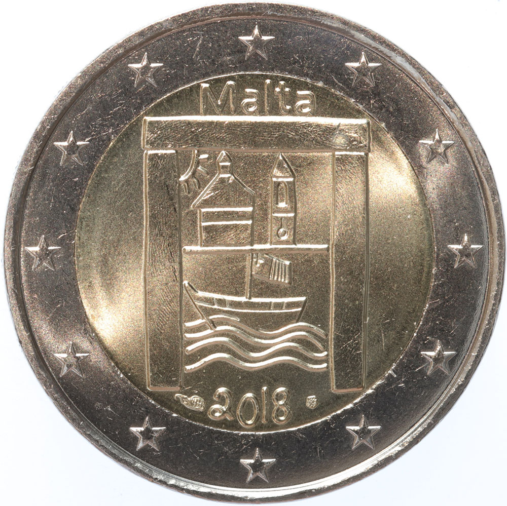 Malta  2 euro 2018d Cultureel erfgoed mmt MdP BU