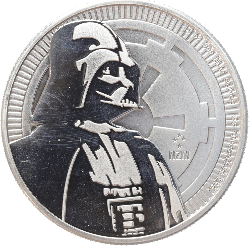 Nieuw Zeeland Darth Vader 2017 1 ounce silver