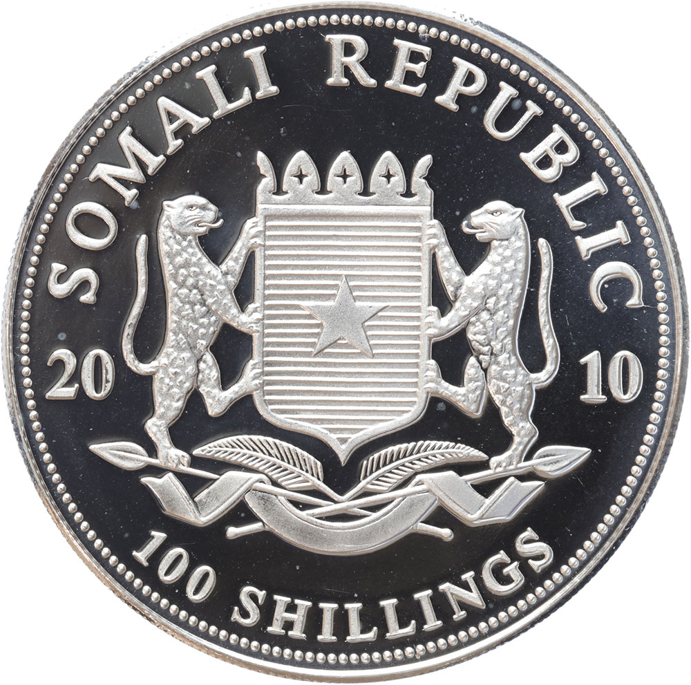 Somalië Olifant 2010 1 ounce silver