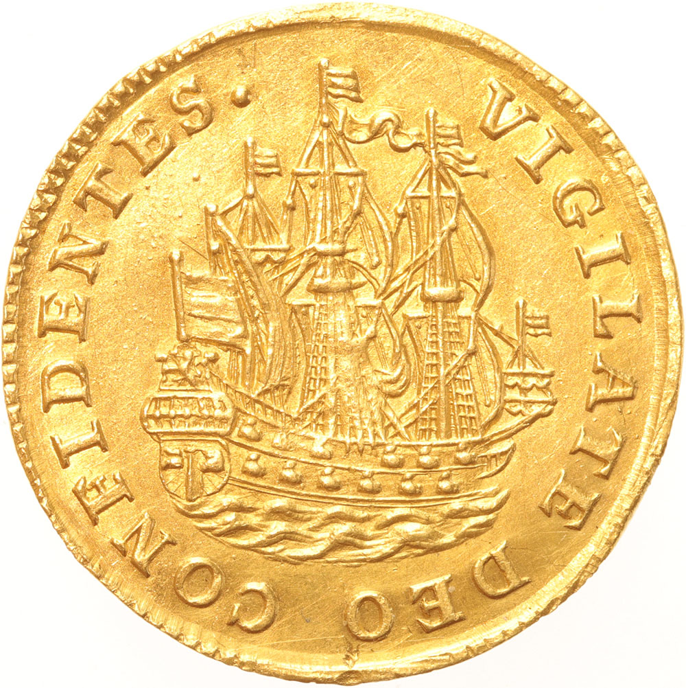 Holland Scheepjesschelling goud 1747