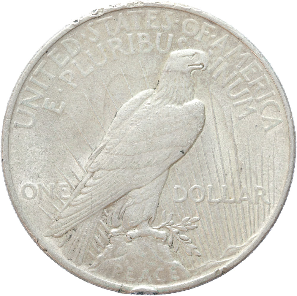 USA Peace 1 Dollar silver 1924 VF+