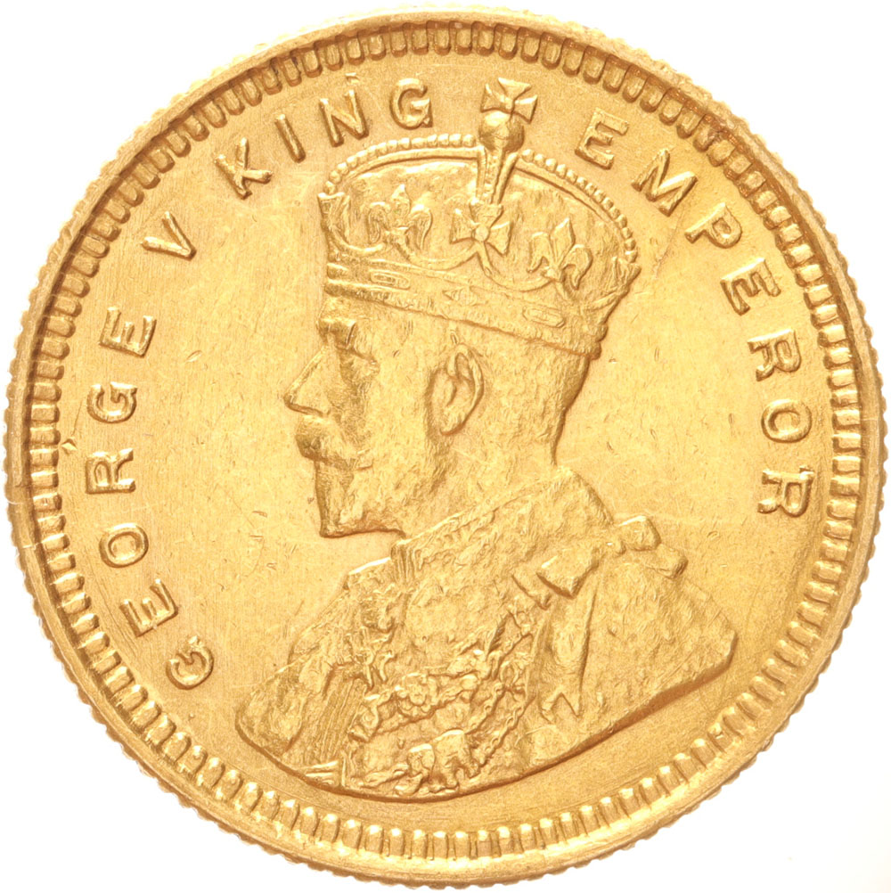 India 15 rupees 1918