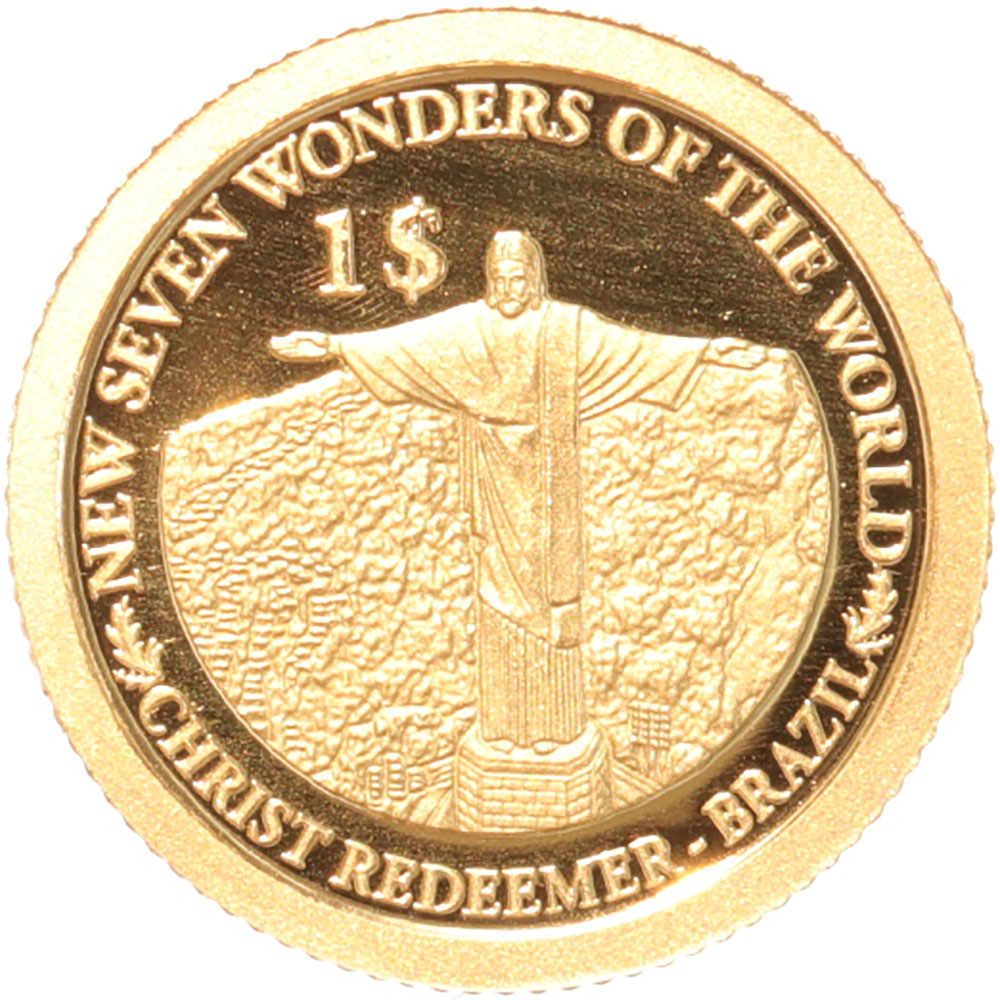 Solomon Islands 1 Dollar gold 2013 Christ Redeemer - Brasil proof