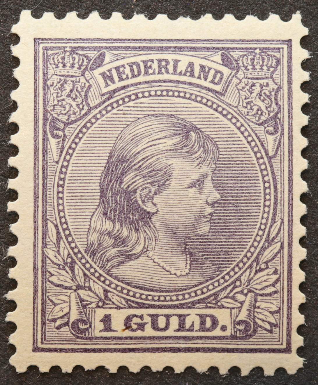 Nederland NVPH nr. 44 Prinses Wilhelmina met hangend haar 1893-1896 postfris
