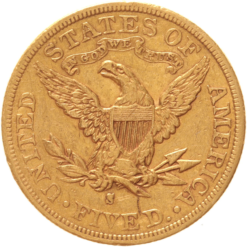 USA 5 dollars 1892s