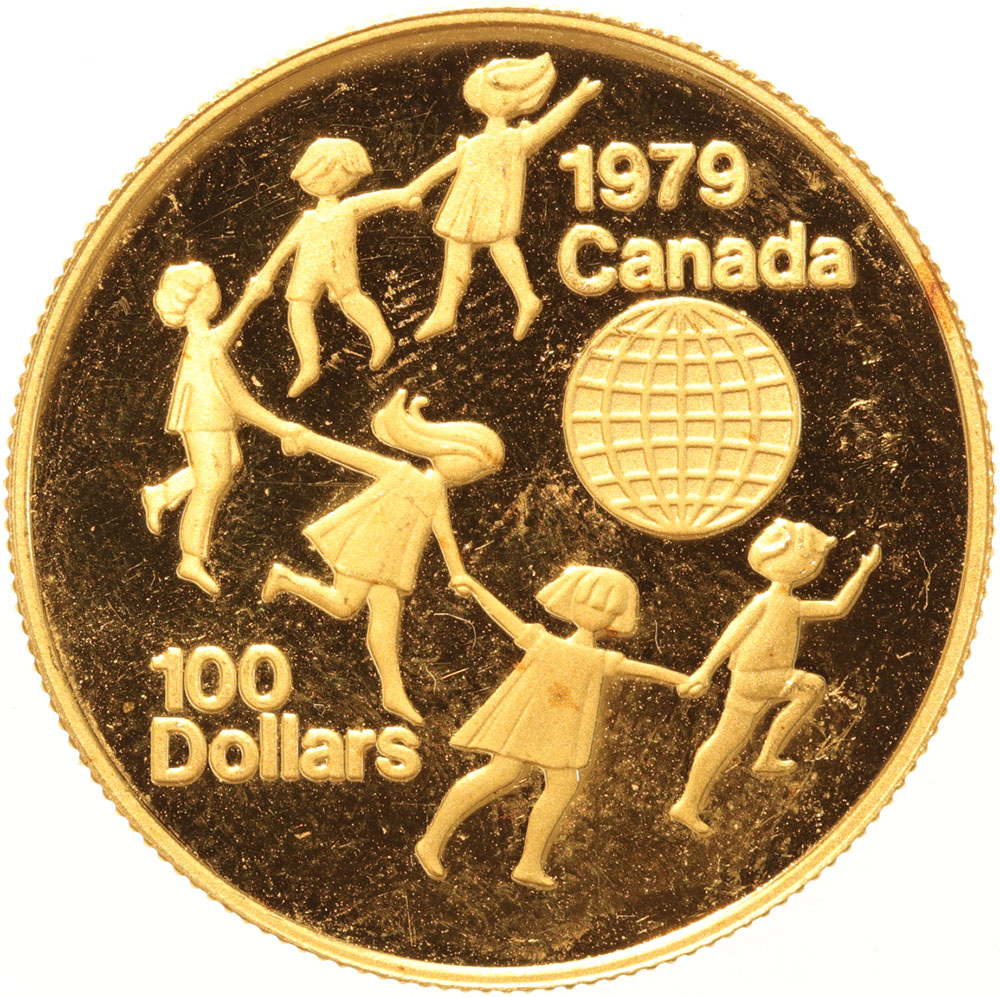 Canada 100 Dollars gold 1979 Year of the child