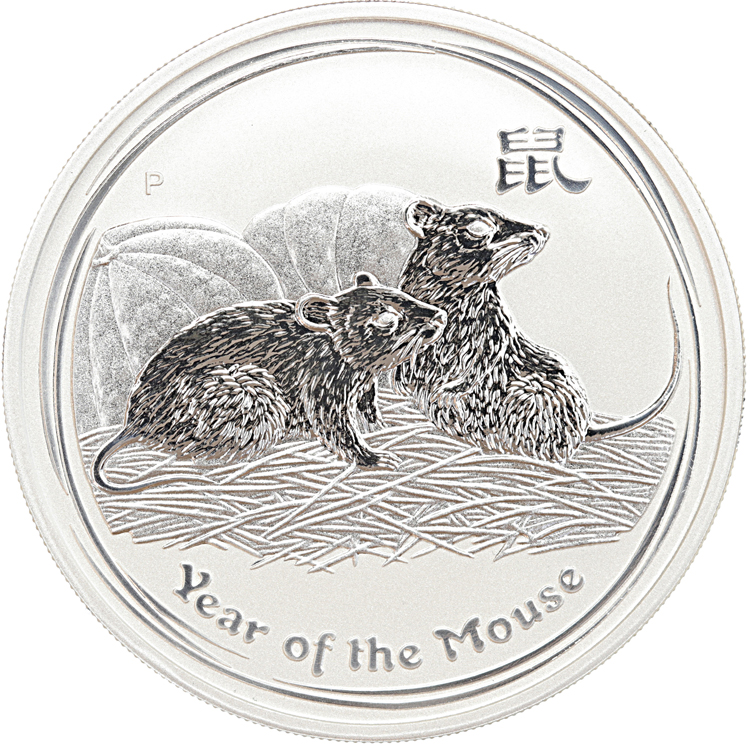 Australië Lunar 2 Muis 2008 1 ounce silver