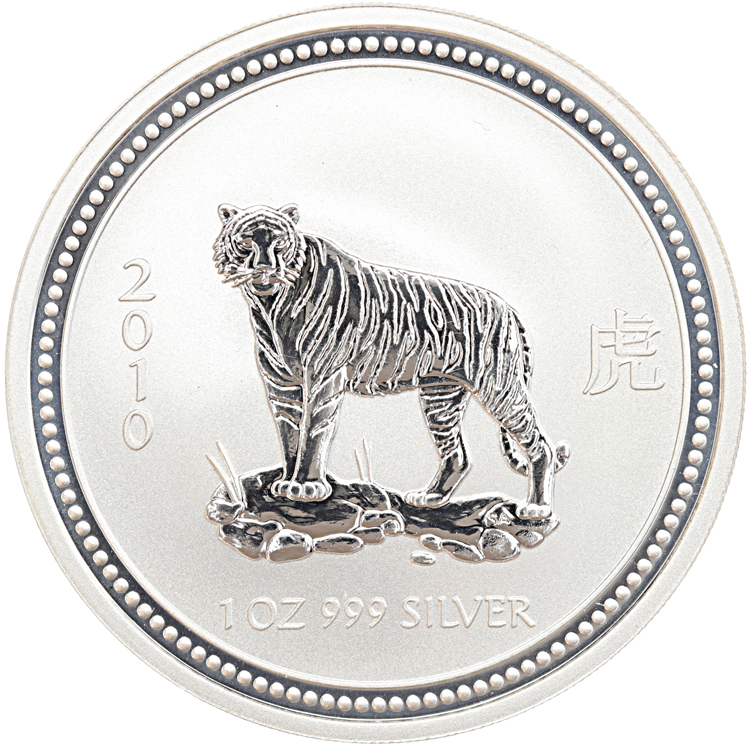 Australië Lunar 1 Tijger 2010 1 ounce silver