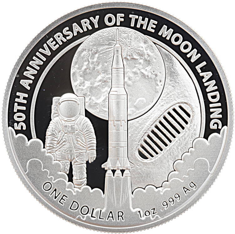 Australië Moon Landing 2019 1 ounce silver
