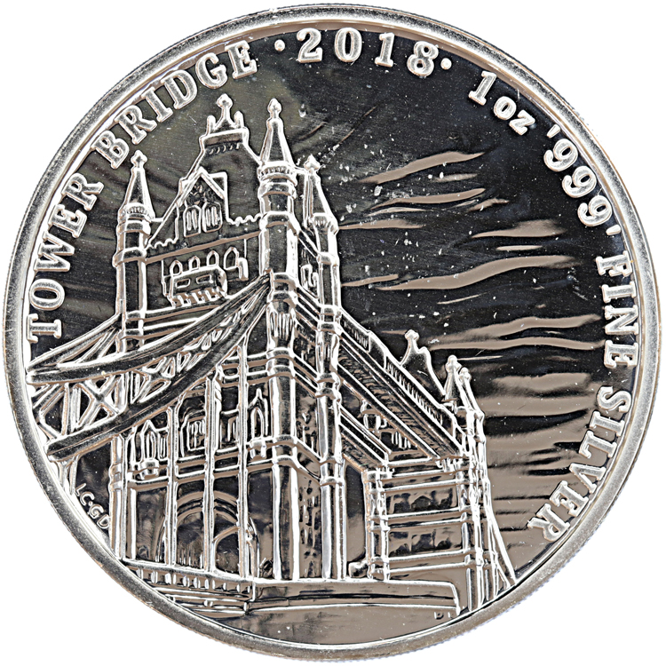 Landmark Tower Bridge 2018 1 ounce silver