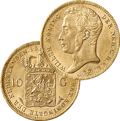 10 Gulden goud 1830U/28U