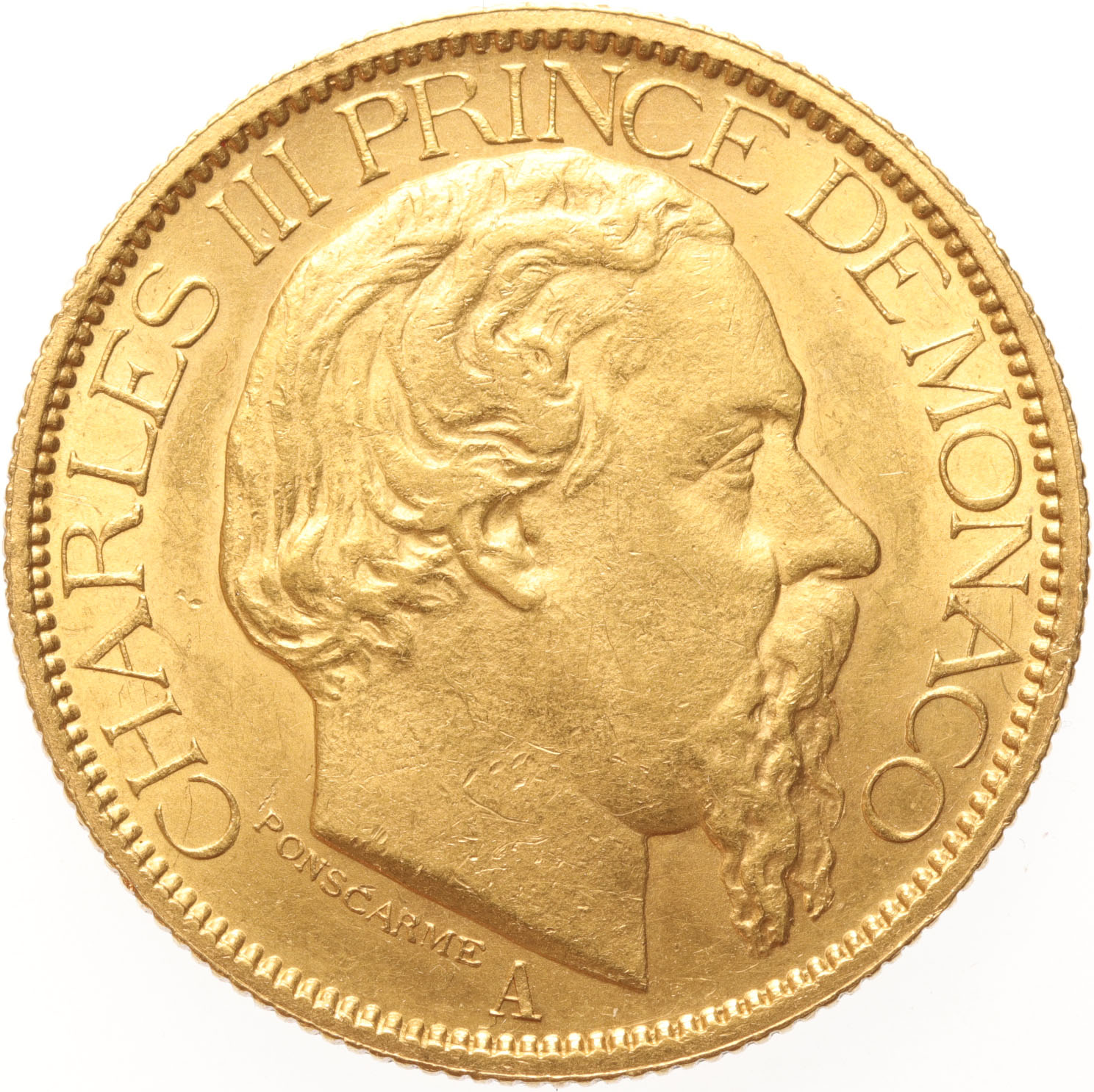Monaco 100 francs 1884
