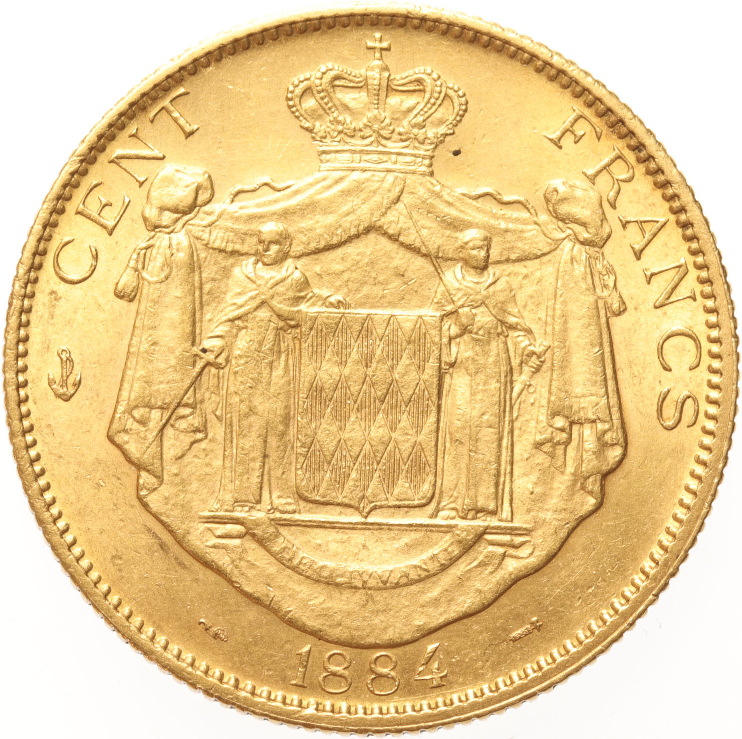 Monaco 100 francs 1884