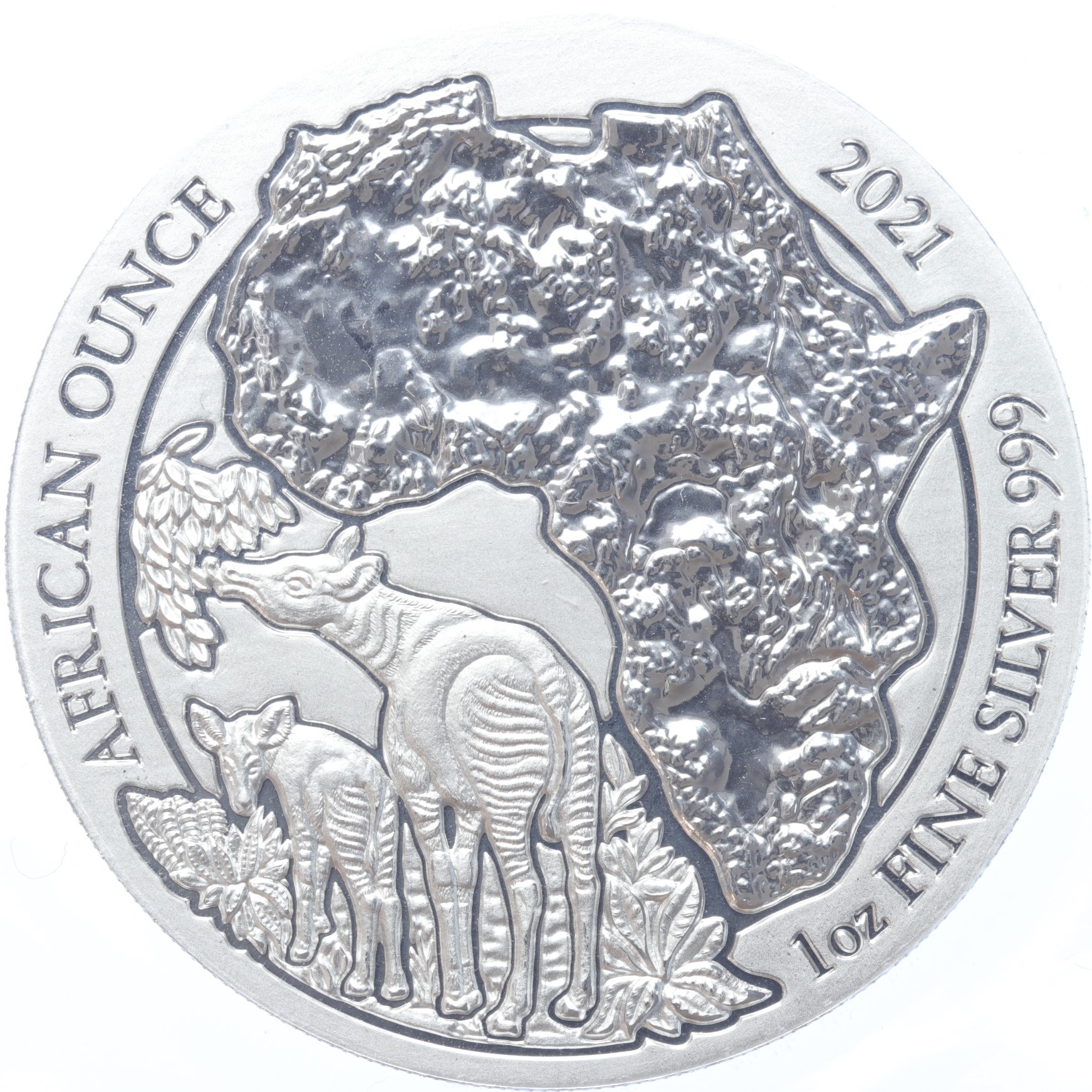 Rwanda Okapi 2021 1 ounce silver