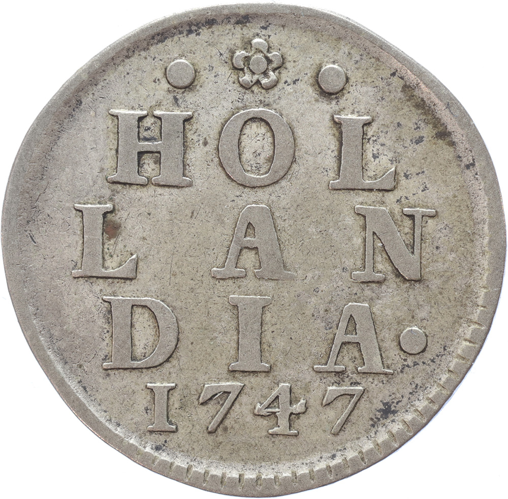 Holland Duit zilver 1747