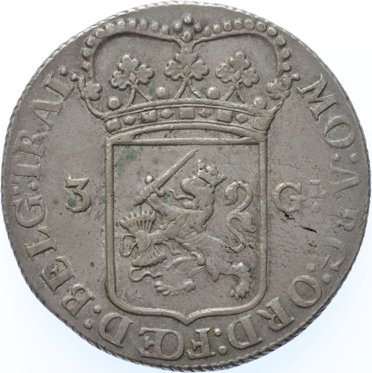 Utrecht. 3 Gulden. 1795