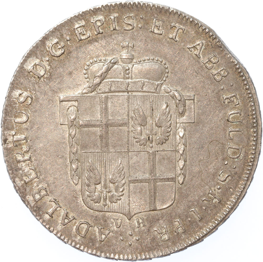 German states Fulda Thaler 1796  silver XF/AU