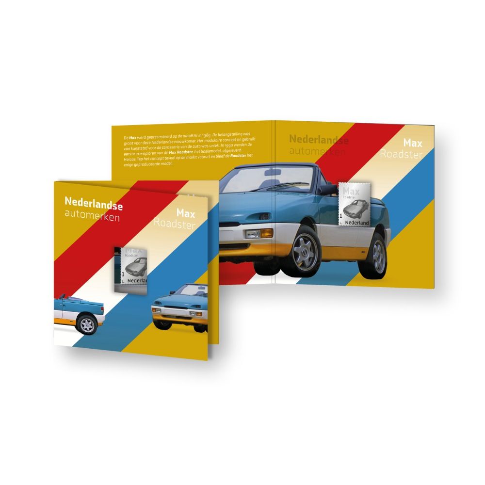Zilveren postzegel Nederlandse automerken: Max Roadster