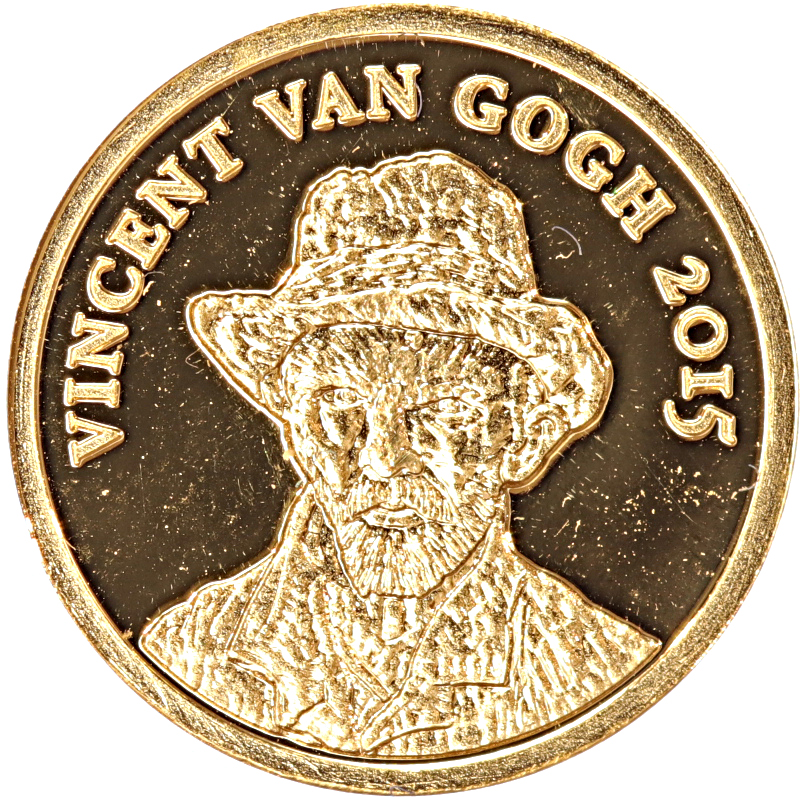 Congo-Brazzaville 100 Francs gold 2015 Vincent van Gogh proof