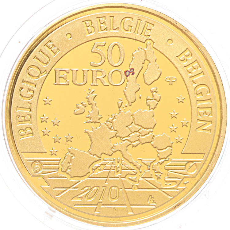 België 50 euro goud 2010 Tervuren proof