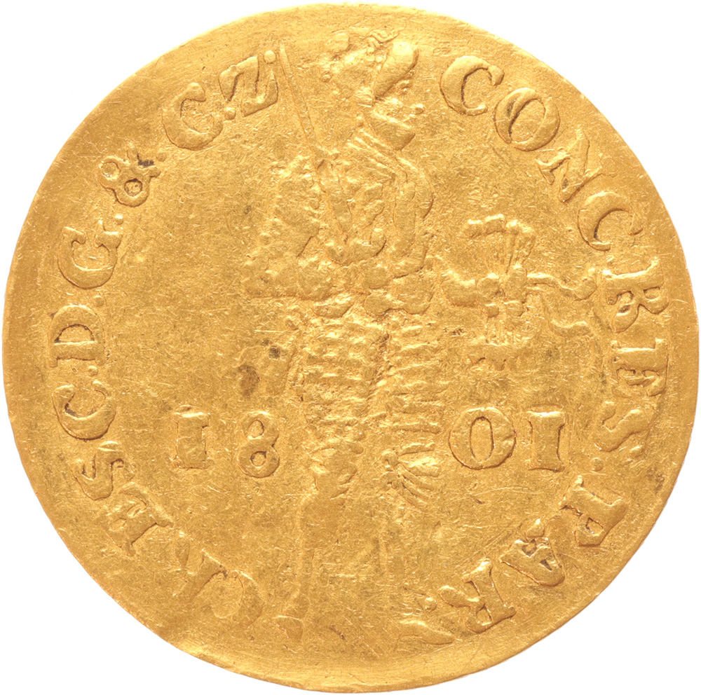 Gelderland Gouden dukaat 1801