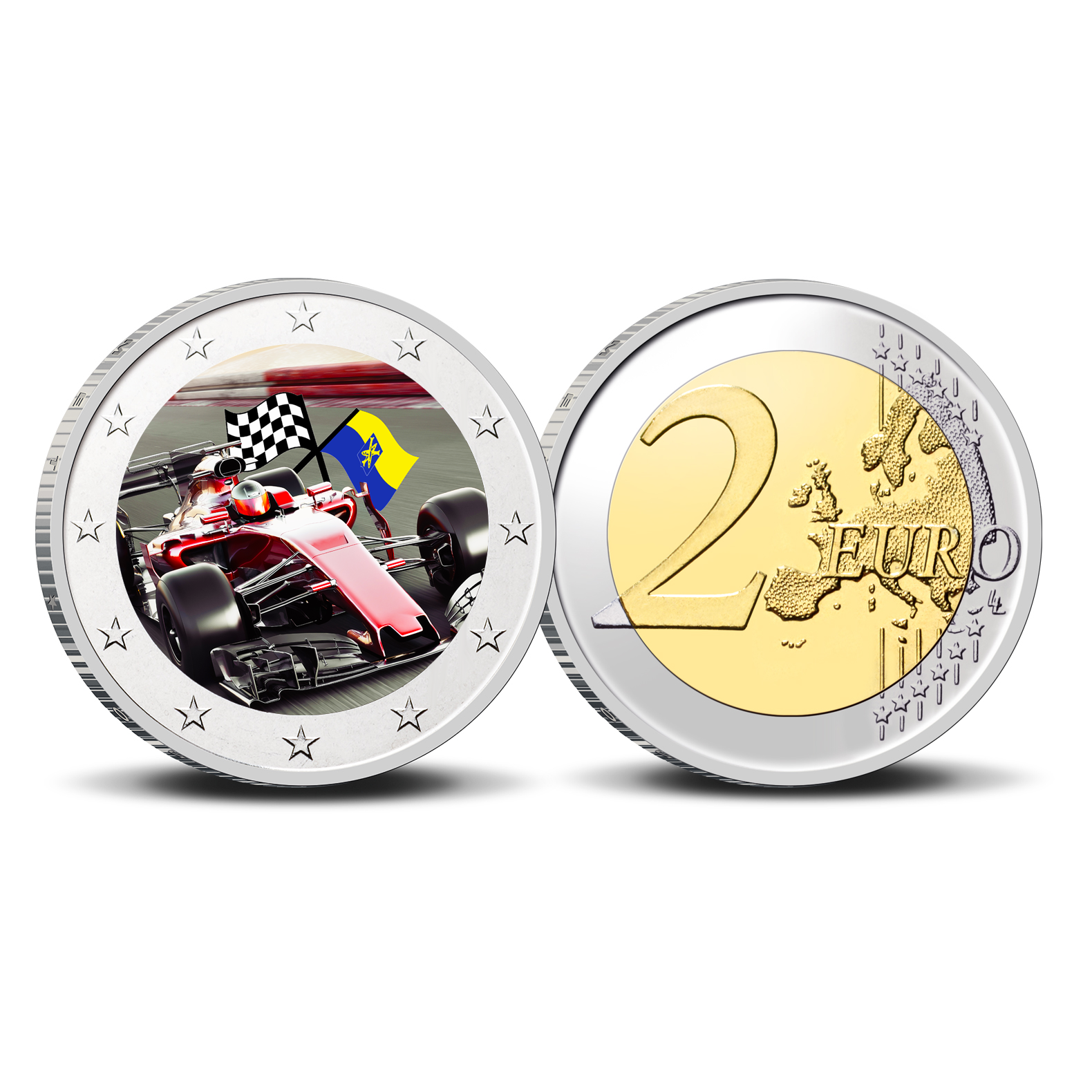 2 Euro munt kleur Dutch GP Zandvoort