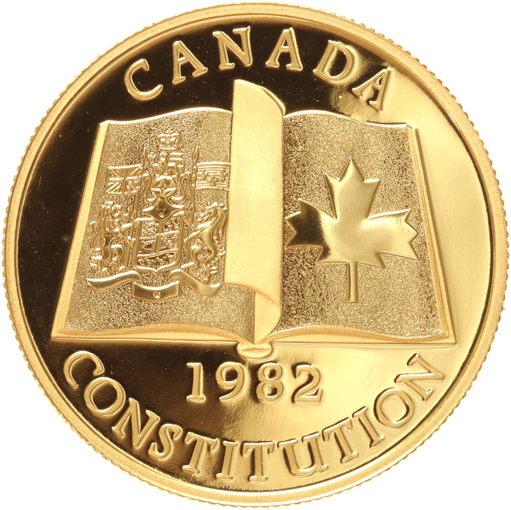 Canada 100 dollars 1982 New Constitution