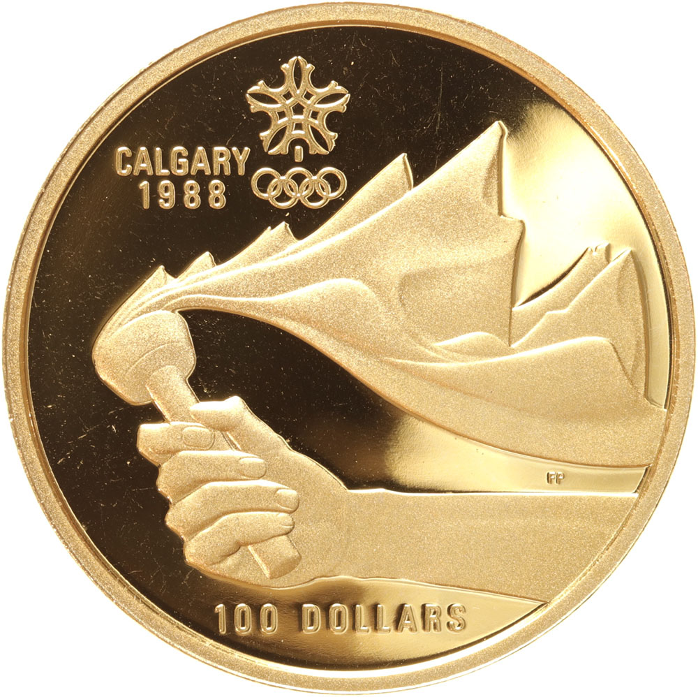 Canada 100 Dollars 1987 Winter Olympics