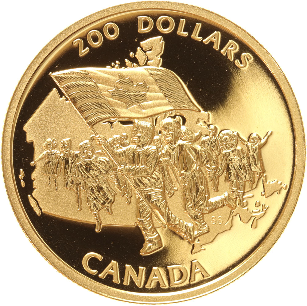 Canada 200 dollars 1990 Flag
