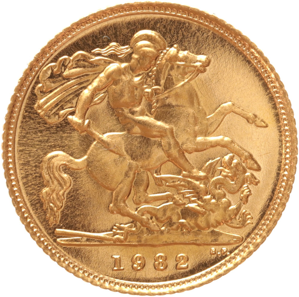 Great Britain 1/2 sovereign 1982