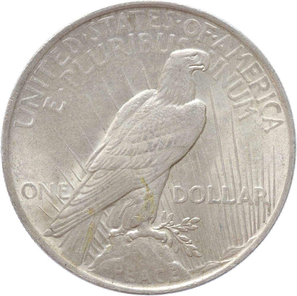 USA Peace 1 Dollar 1923 silver A.UNC